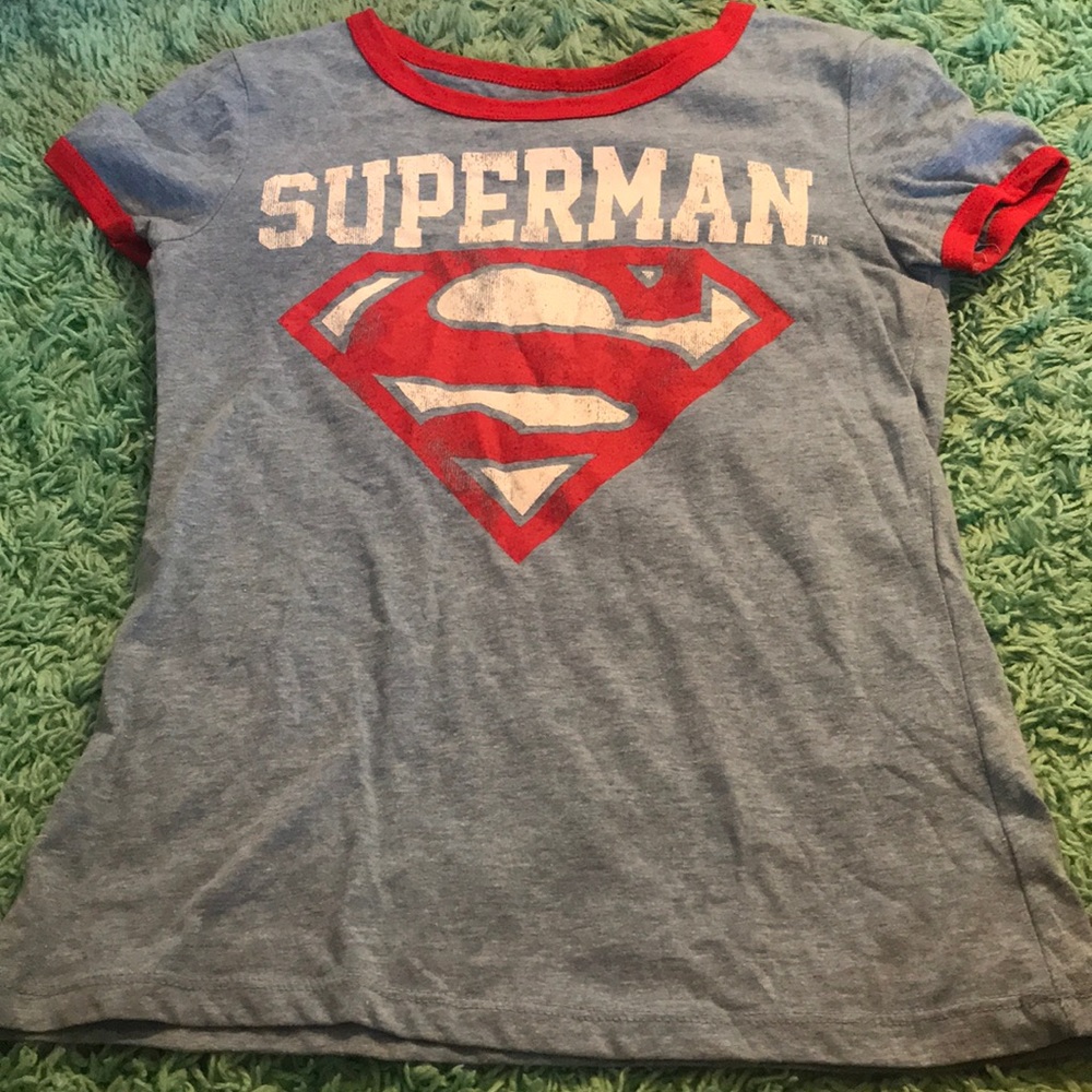 women’s superman ringer tee